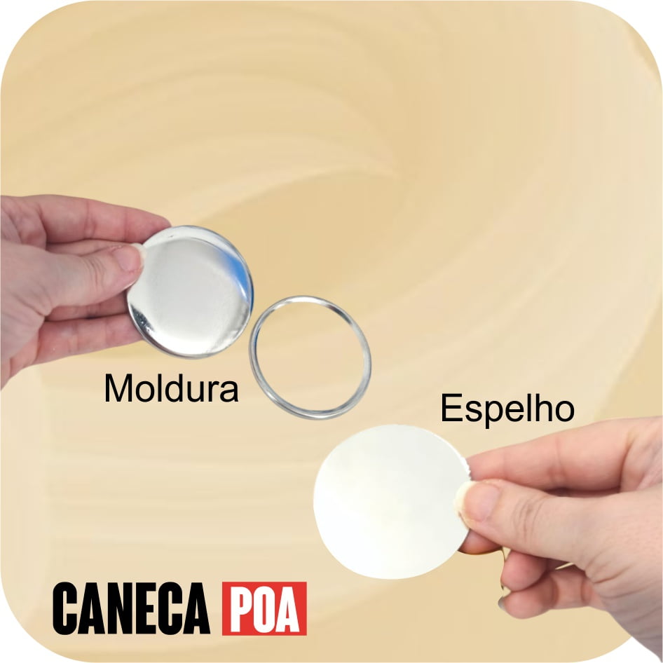 BOTON COM ESPELHO 58mm