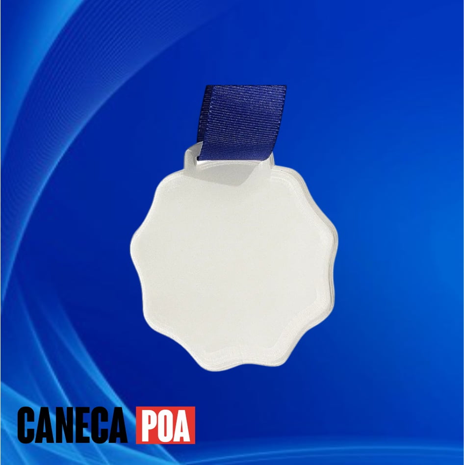 MEDALHA 75x80mm ACRÍLICO RETROVERSO 4mm