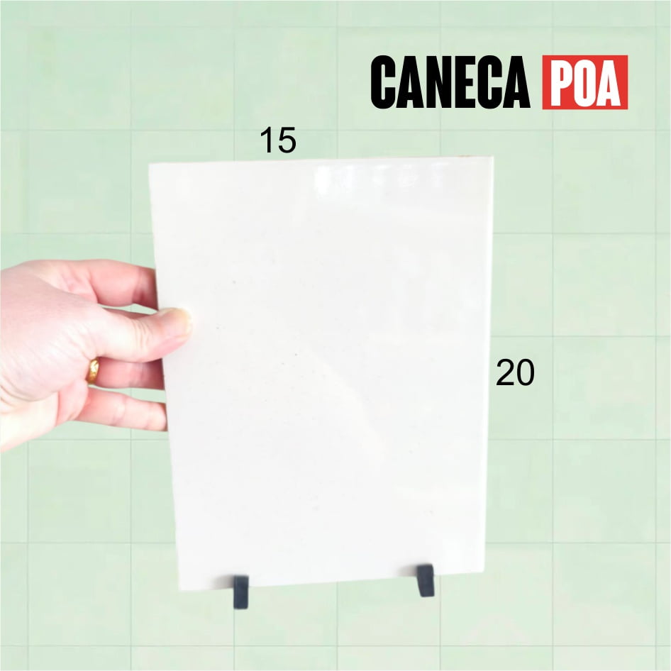 AZULEJO CERAMICO BRANCO 15x15cm