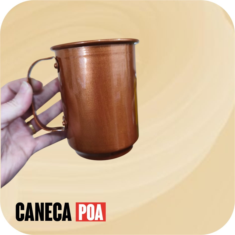 Caneca Cobre de Alumínio 600ml 