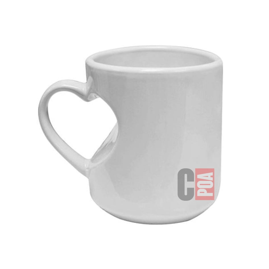 CANECA BRANCA CORAÇÃO