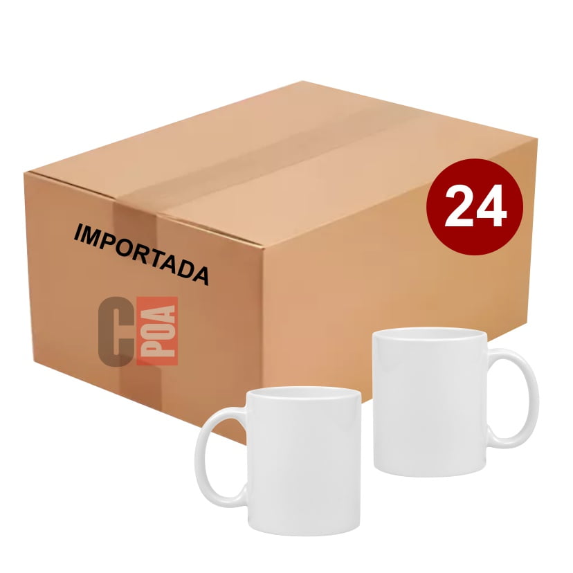 CANECA BRANCA AAA IMPORTADA - 24 unidades