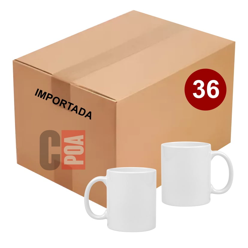 CANECA BRANCA AAA IMPORTADA - 36 unidades