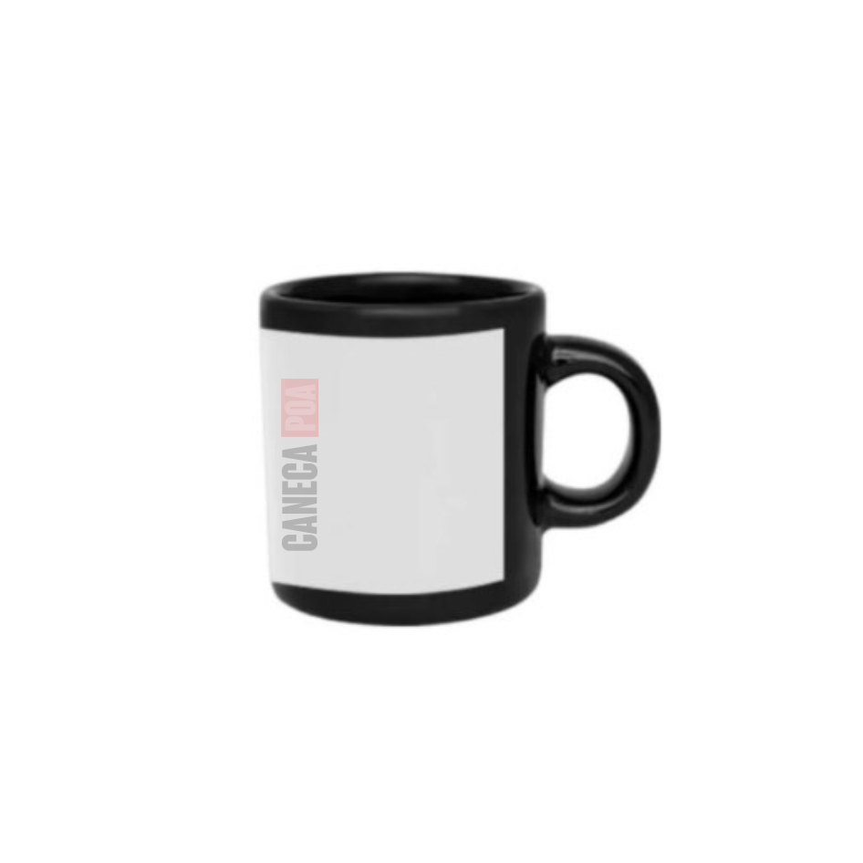 MINI CANECA TARJA BRANCA 100ML