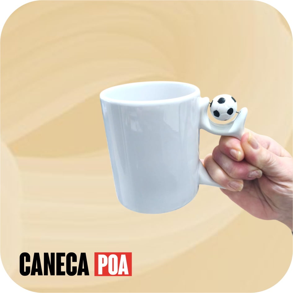 CANECA CERÂMICA FUTEBOL