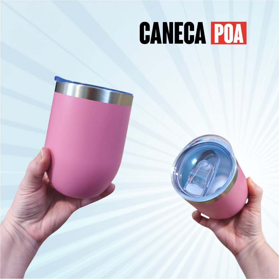 COPO TERMICO DE INOX COM TAMPA
