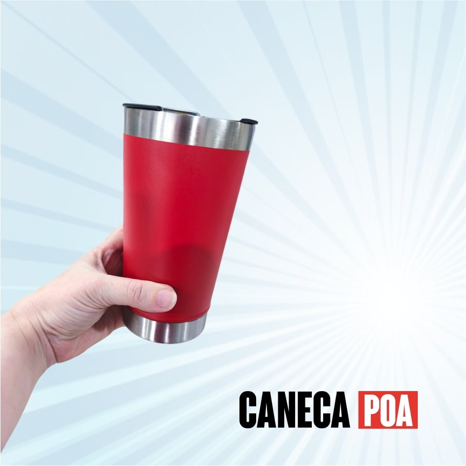 COPO DE INOX COM TAMPA