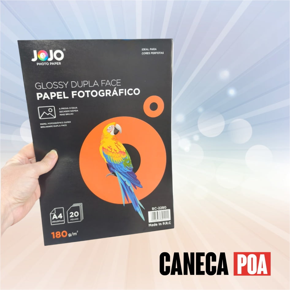 PAPEL GLOSSY ADESIVO JOJO - 135g