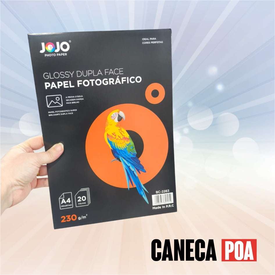 PAPEL GLOSSY ADESIVO JOJO - 135g