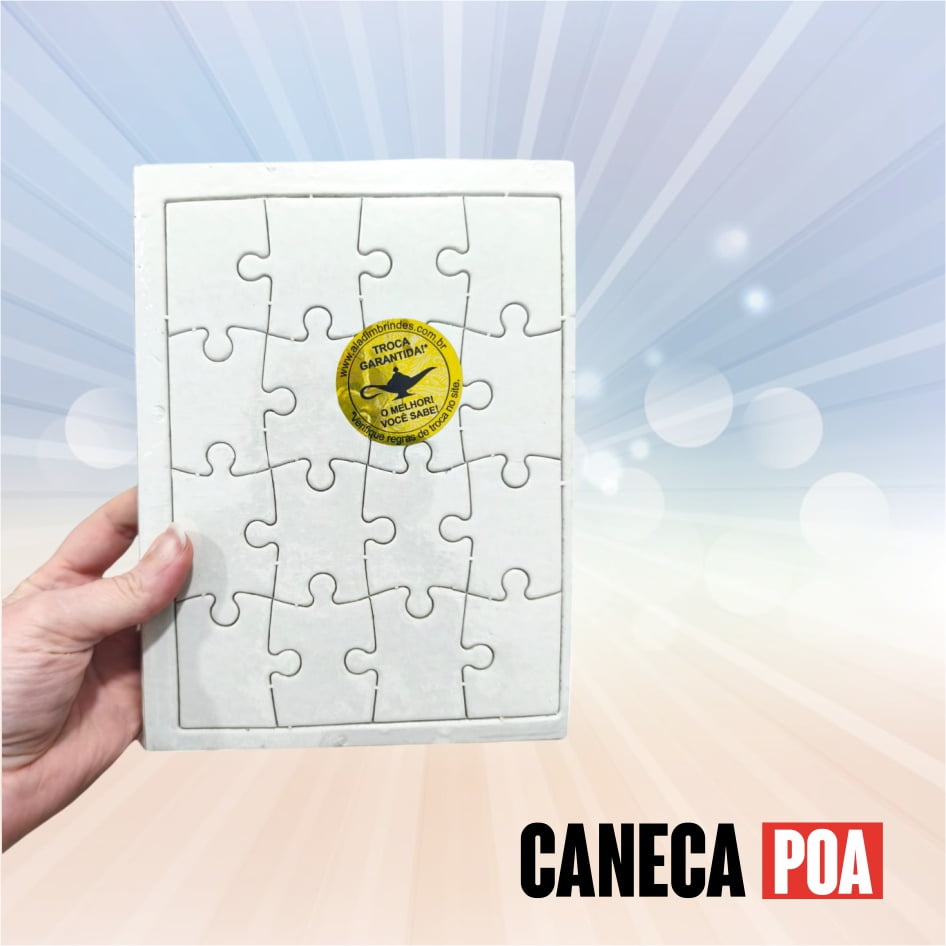 QUEBRA CABEÇA SUBLIMÁVEL - 16 PEÇAS