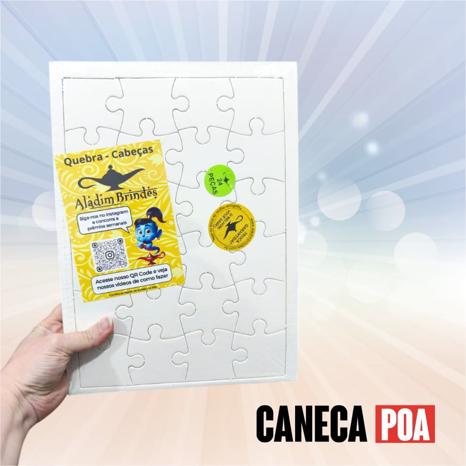 QUEBRA CABEÇA SUBLIMÁVEL - 24 PEÇAS