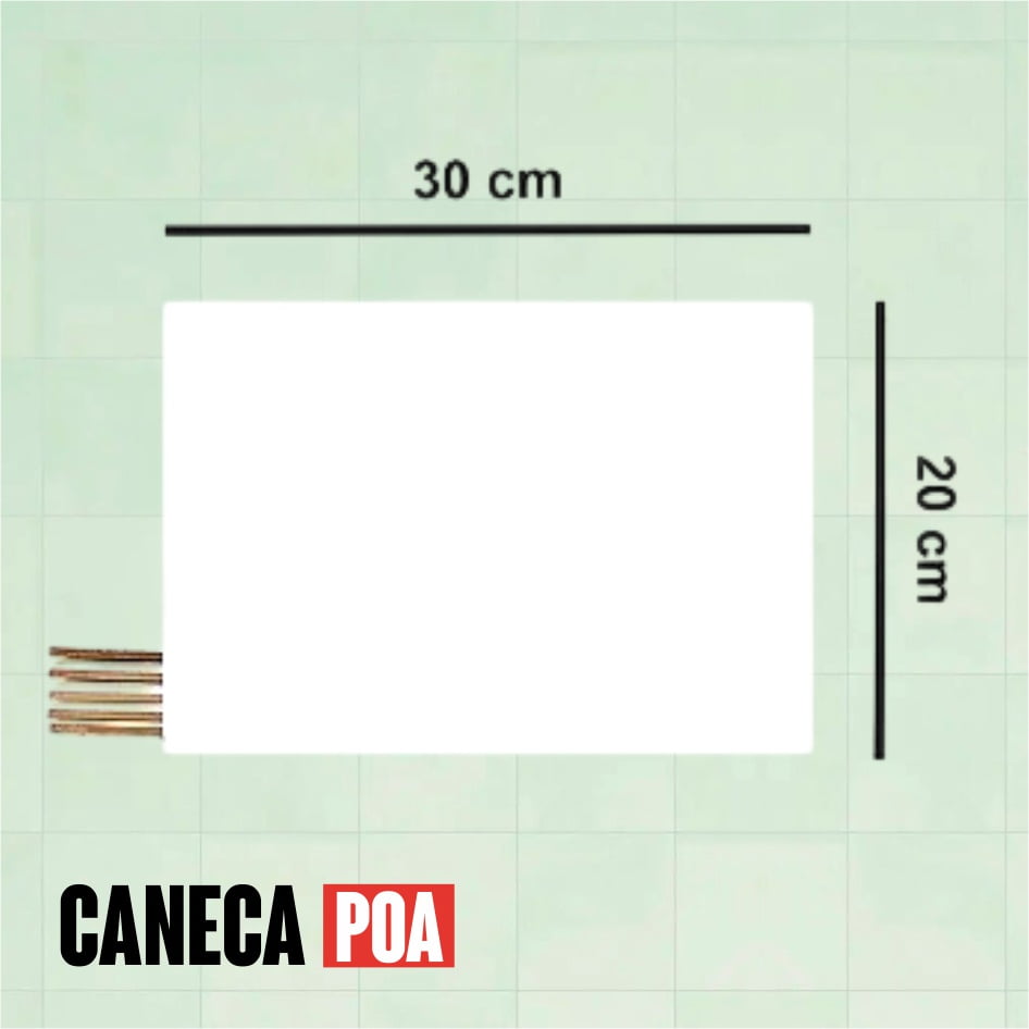 AZULEJO CERAMICO BRANCO 30x20cm