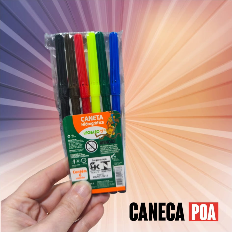 KIT CANETINHAS - 6 CORES