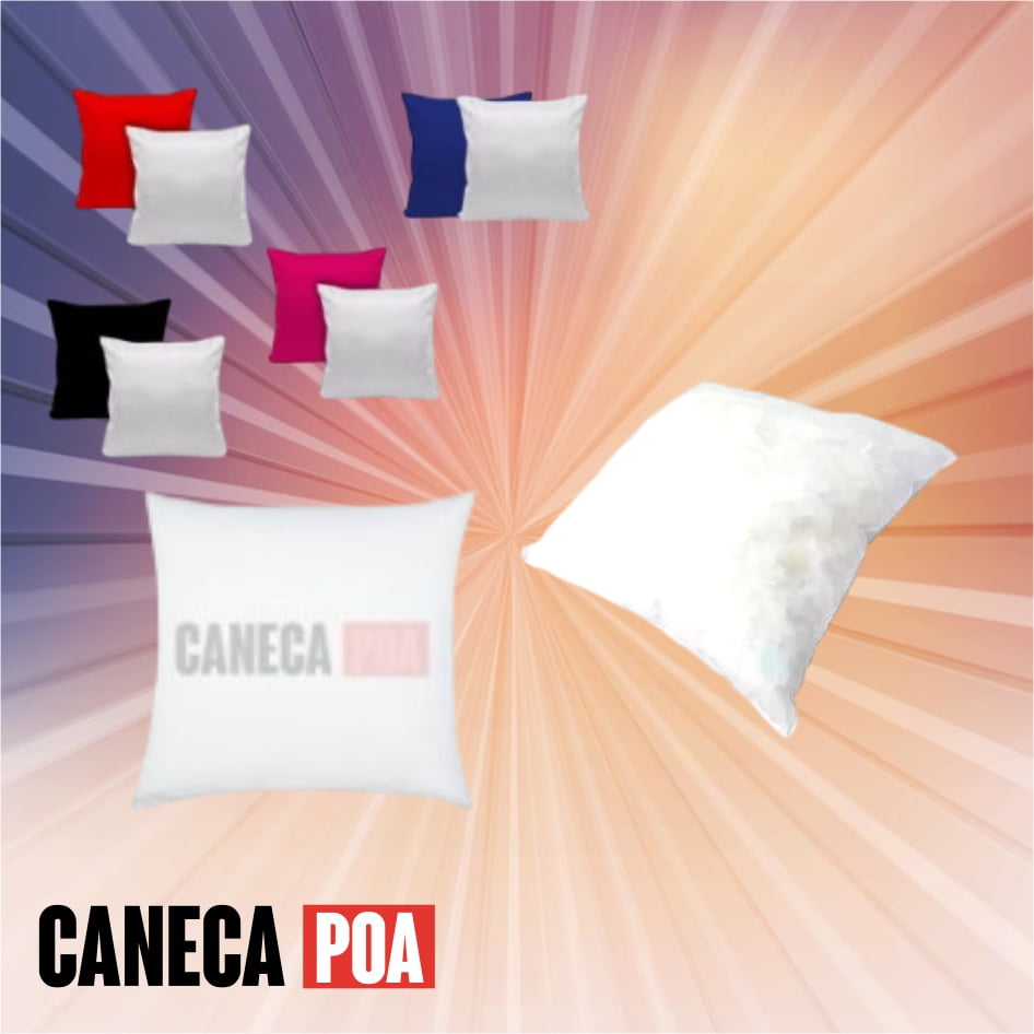 CAPA DE ALMOFADA COM ENCHIMENTO 30X30CM