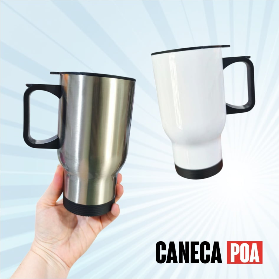 COPO DE INOX COM TAMPA