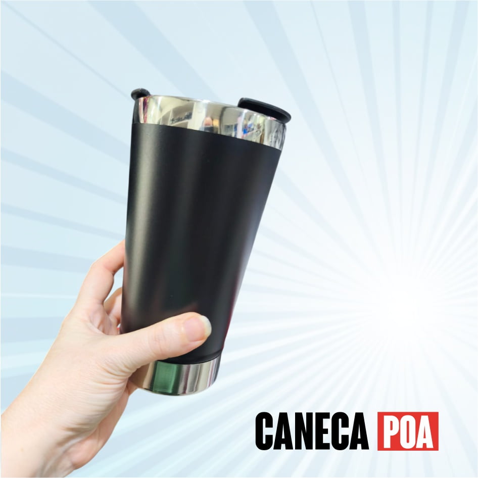 COPO DE INOX COM TAMPA