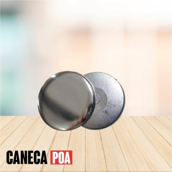 BOTON COM IMÃ 58mm - pacote 5 unidades