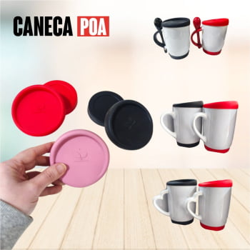 TAMPA E BASE DE SILICONE