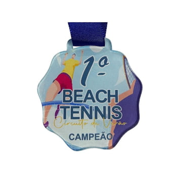 MEDALHA 75x80mm ACRÍLICO RETROVERSO 4mm