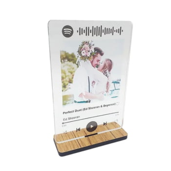 PLACA SPOTIFY 10x15 ACRÍLICO BASE MDF 6mm
