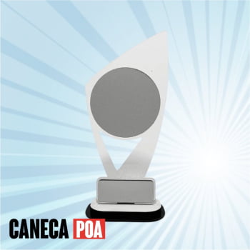 TROFÉU ACRÍLICO 3mm ORNAMENTAL 208x96 - APLIQUE EM MDF 3mm
