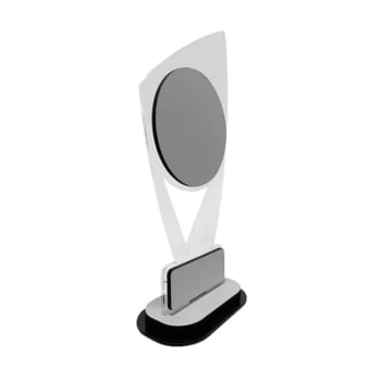 TROFÉU ACRÍLICO 3mm ORNAMENTAL 208x96 - APLIQUE EM MDF 3mm