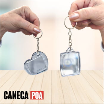 CHAVEIRO DE ACRÍLICO - Pacote 10 unidades