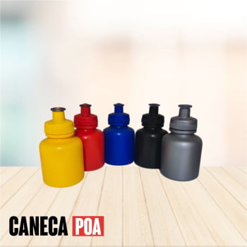 GARRAFA PLÁSTICA COLORIDA 300ml