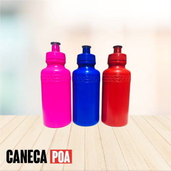 GARRAFA PLÁSTICA COLORIDA 500ml