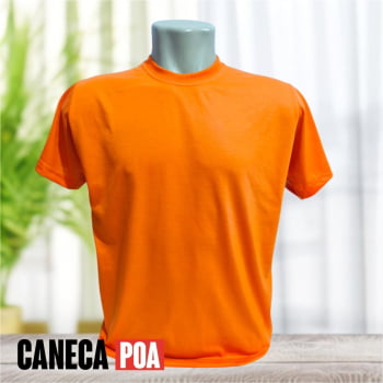 CAMISETA LARANJA ADULTO POLIÉSTER - P ao XGG CAMISETA LARANJA ADULTO POLIÉSTER - P ao XGG