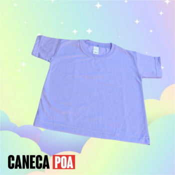 CAMISETA LILÁS INFANTIL POLIÉSTER - Tam 1 ao 14 CAMISETA LILÁS INFANTIL POLIÉSTER - Tam 1 ao 14