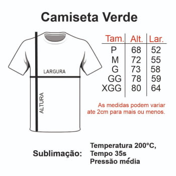 CAMISETA VERDE ADULTO POLIÉSTER - P ao XGG