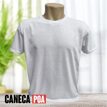 CAMISETA BRANCA ADULTO ALGODÃO - P ao G3 