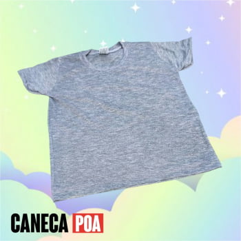 CAMISETA MESCLA INFANTIL POLIÉSTER - Tam 1 ao 16