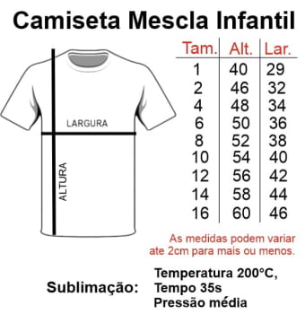 CAMISETA MESCLA INFANTIL POLIÉSTER