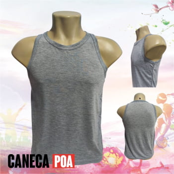 CAMISETA REGATA MESCLA ADULTO POLIÉSTER - P ao GG