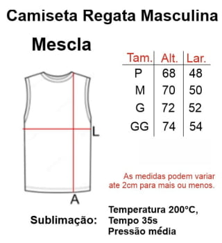CAMISETA REGATA MESCLA ADULTO POLIÉSTER