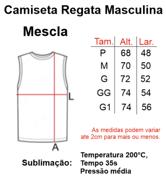 CAMISETA REGATA MESCLA ADULTO POLIÉSTER