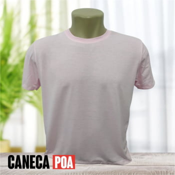 CAMISETA ROSA BEBE ADULTO POLIÉSTER - P ao G3