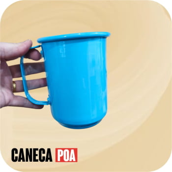 Caneca Azul bebe de Alumínio 600ml 