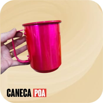 Caneca Rosa Pink de Alumínio 600ml 