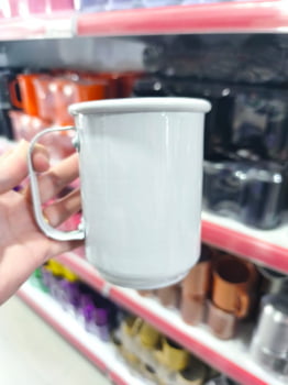 CANECA ALUMINIO LEITOSA COLOR - 600ml   