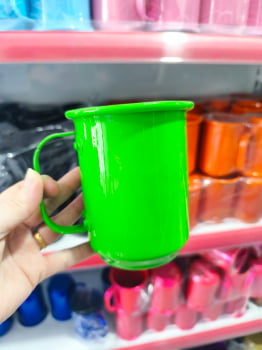 CANECA ALUMINIO LEITOSA COLOR - 600ml   