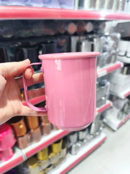 CANECA ALUMINIO LEITOSA COLORIDA - 600ml  