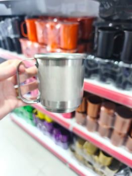 CANECA ALUMINIO PRATA - 400ml  