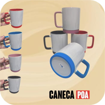 CANECA CERÂMICA ALÇA SOFT BASE SILICONE - LIVE CANECA CERÂMICA ALÇA SOFT BASE SILICONE - LIVE
