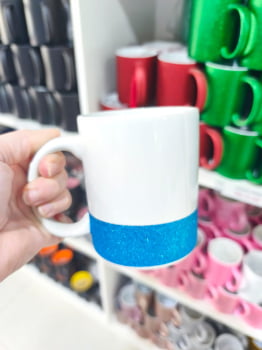 CANECA CERÂMICA BARRA GLITTER