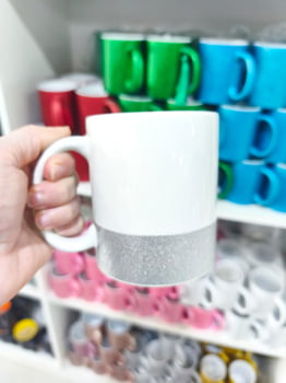 CANECA CERÂMICA BARRA GLITTER