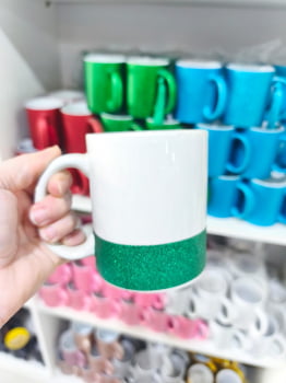 CANECA CERÂMICA BARRA GLITTER