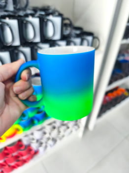 CANECA CERÂMICA BICOLOR